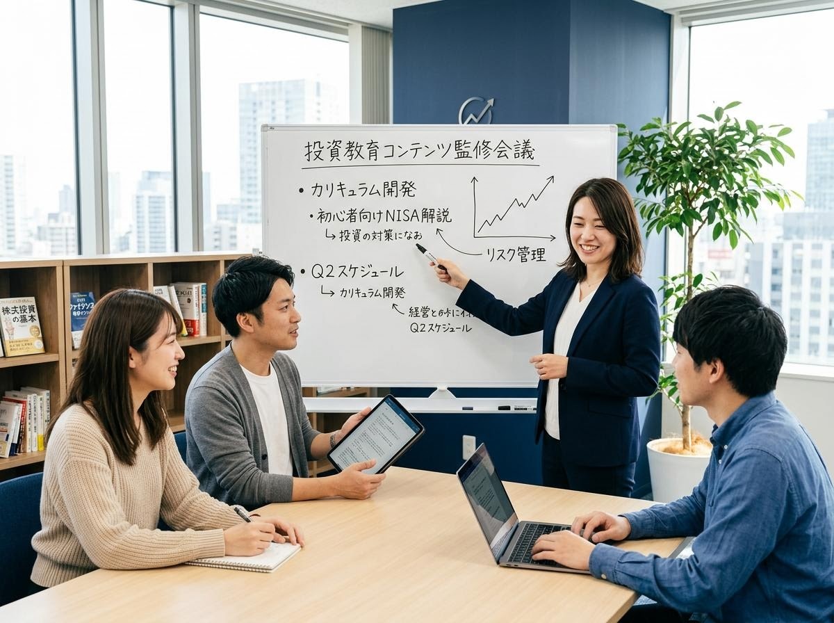 株式投資の学習をサポートする専門家チームのイメージ